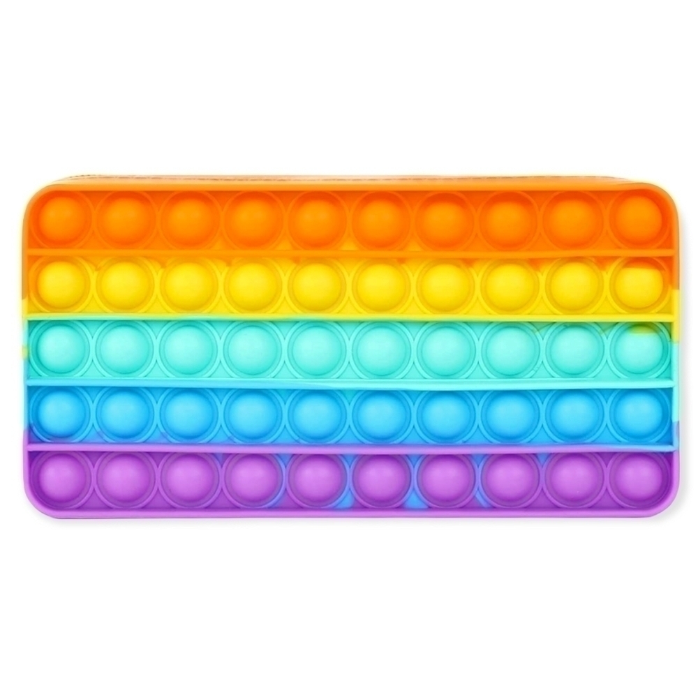 𝅺3 for $20 🎉Rainbow Fidget Pop It Zipper Pencil Case